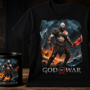 Estampa Gamer – God of War Ragnarök (Kratos)